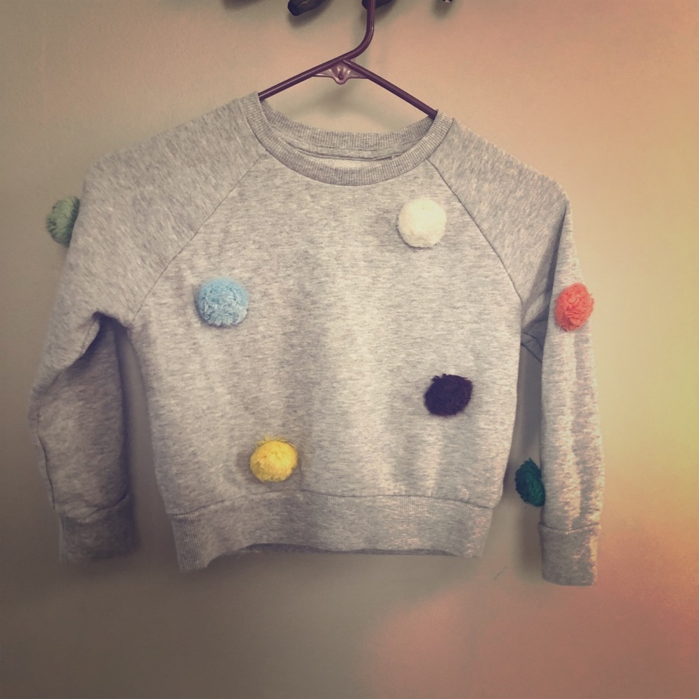 Heather Gray Gymboree girls sweatshirt